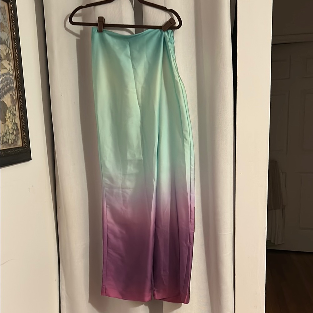 Green and Purple ombré pants unused